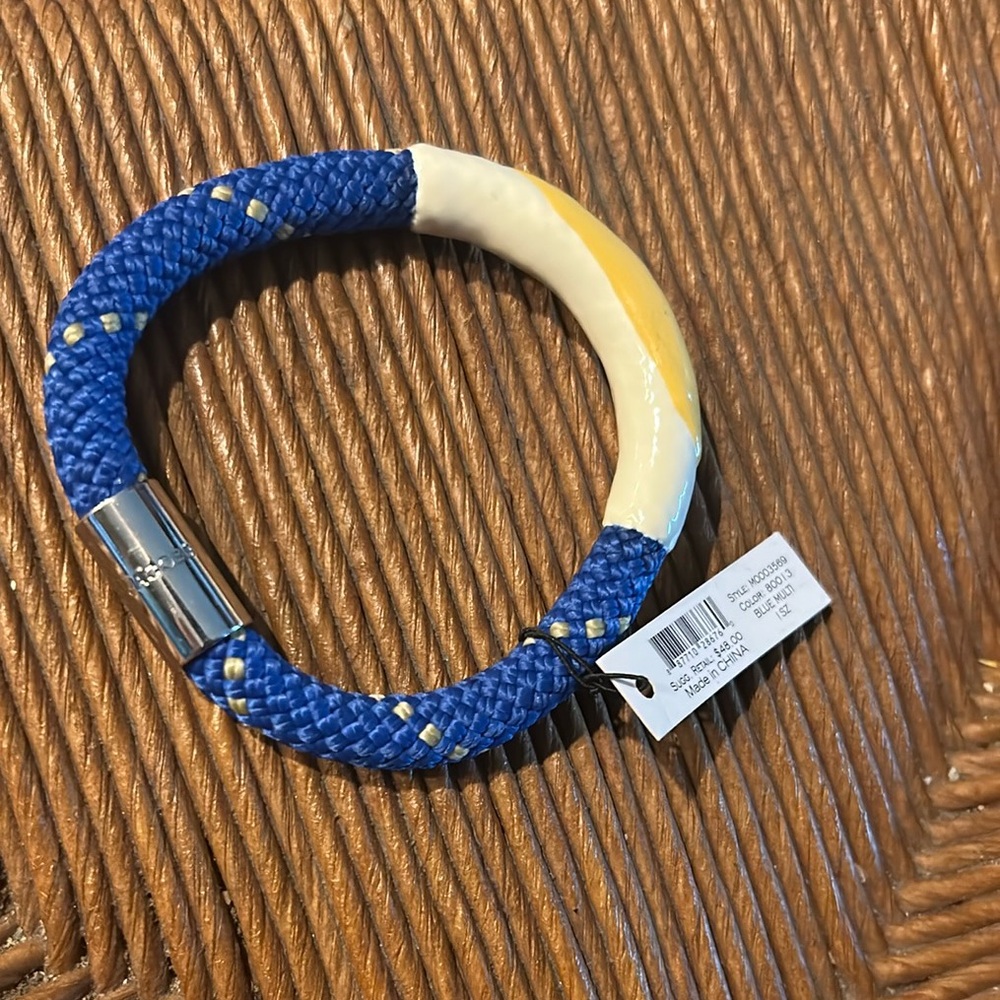 SOLD!! MARC by Marc Jacobs Yellow and Blue Woven Bracelet